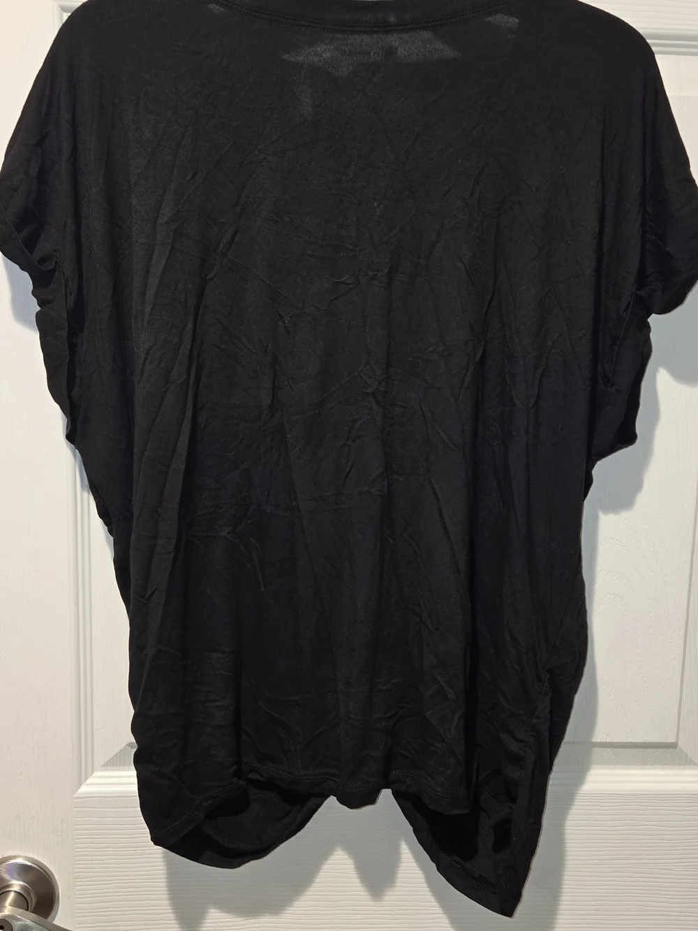 No Boundaries Black Knot-Front Short Sleeve Tee